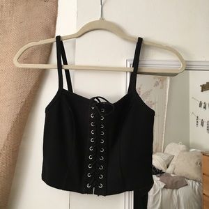 NEW black crop top